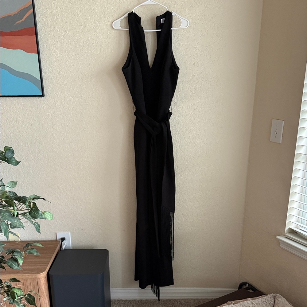 Badgley Mischka Black Sleeveless Jumpsuit